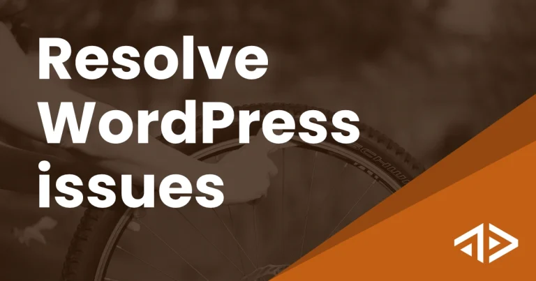 Resolve WordPress issues