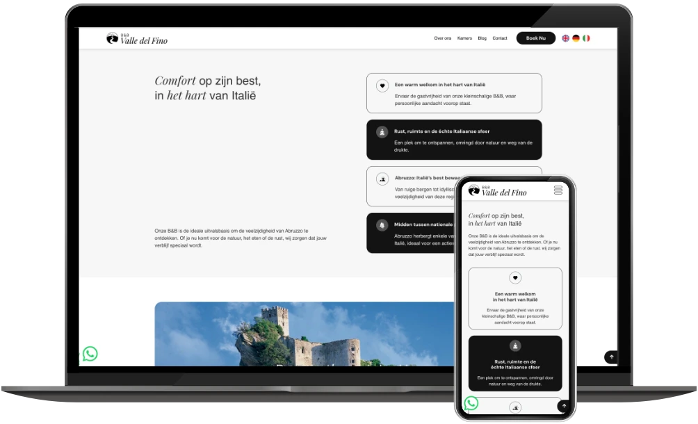B&B Valle del Fino USPS op desktop en mobiel