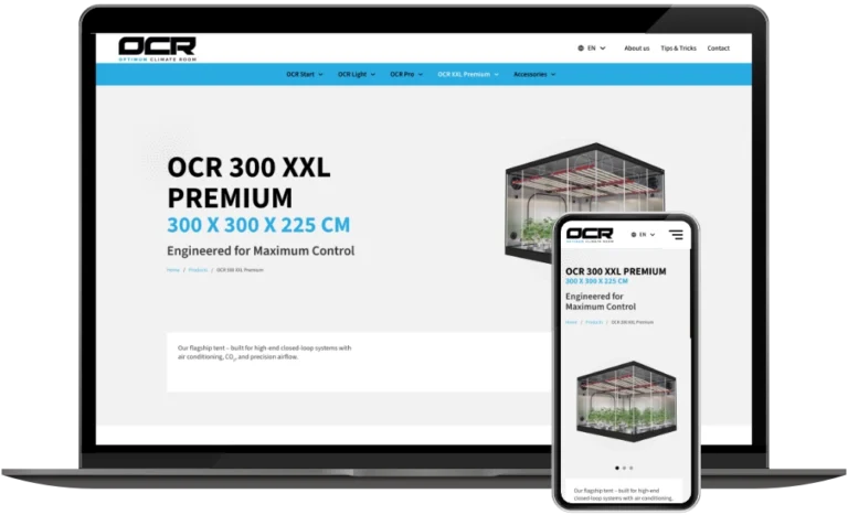 OCR Climaterooms homepage