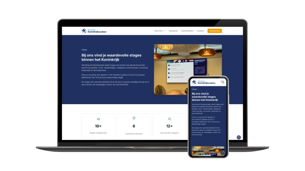 Stichting Koninkrijkszaken - homepage stages